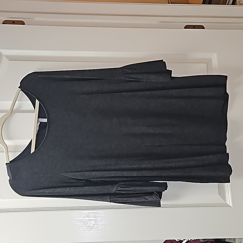 Daniel Rainn Maternity Top Size L Charcoal Grey